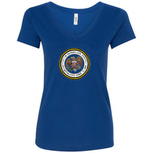 City of Renssealer Seal Women's V-Neck T-Shirt