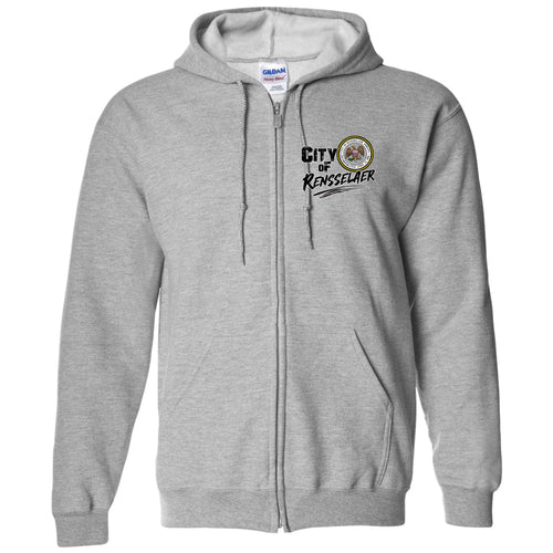 City of Rensselaer Full Zip Hooded Sweatshirt
