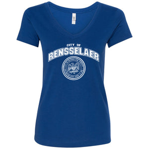 City of Renssealer Women's V-Neck T-Shirt