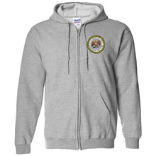 City of Rensselaer Seal Full Zip Hooded Sweatshirt