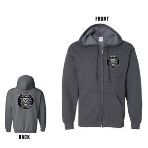 Sanchez Jiu Jitsu Full-Zip Hooded Sweatshirt (Front & Back)