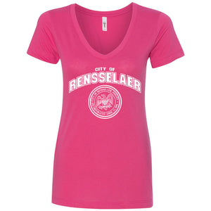 City of Renssealer Women's V-Neck T-Shirt
