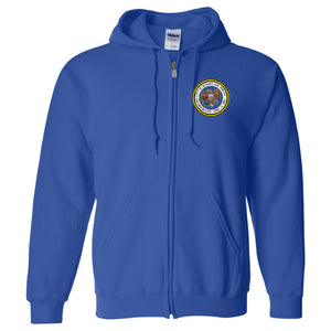 City of Rensselaer Seal Full Zip Hooded Sweatshirt