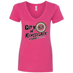 City of Renssealer Women's V-Neck T-Shirt