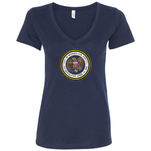 City of Renssealer Seal Women's V-Neck T-Shirt