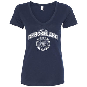 City of Renssealer Women's V-Neck T-Shirt