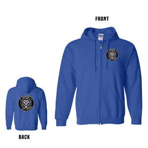 Sanchez Jiu Jitsu Full-Zip Hooded Sweatshirt (Front & Back)