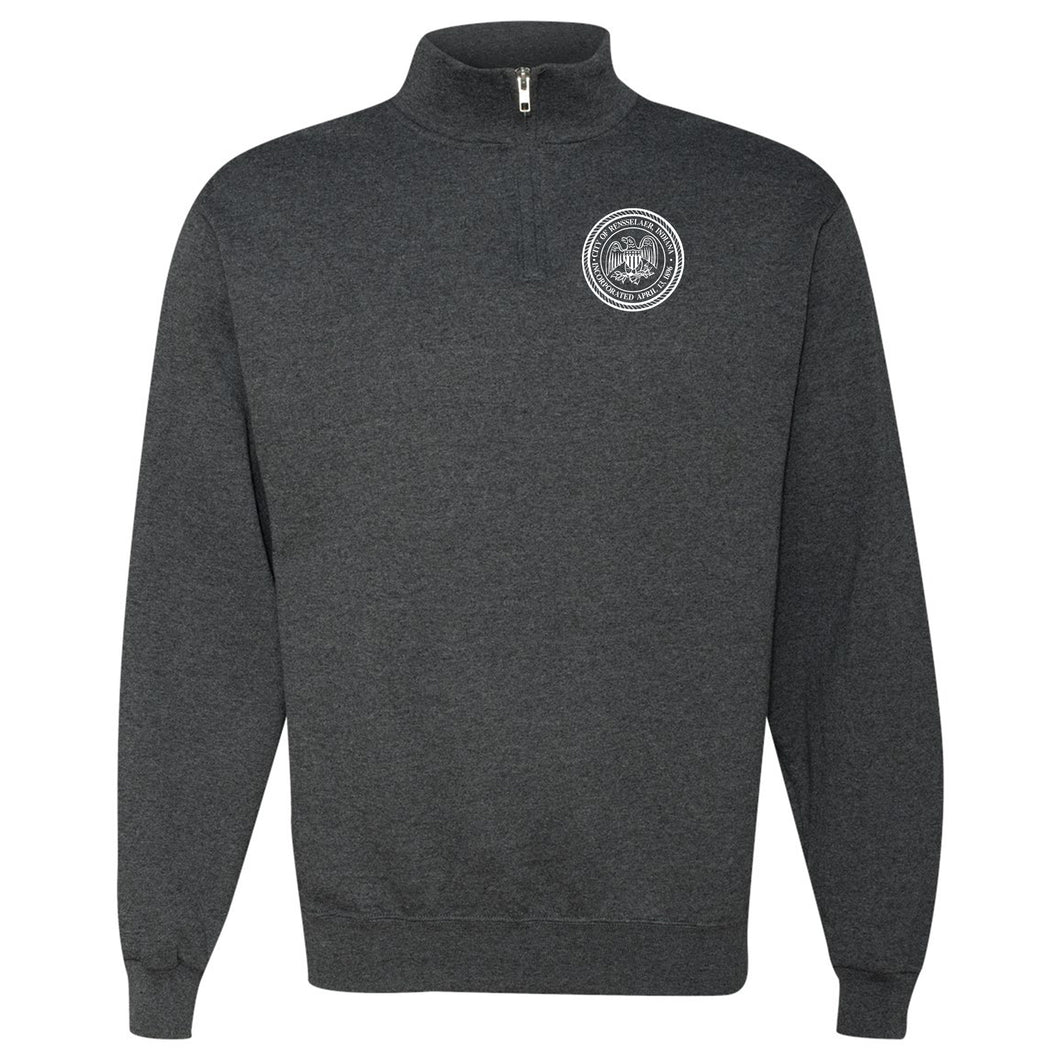 City of Rensselaer Seal Embroidered Quarter-Zip Sweatshirt