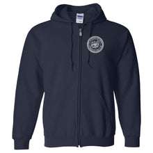 City of Rensselaer Seal Embroidered Full Zip Hooded Sweatshirt