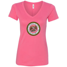 City of Renssealer Seal Women's V-Neck T-Shirt