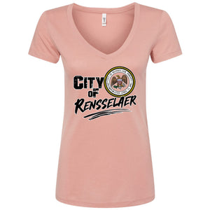 City of Renssealer Women's V-Neck T-Shirt