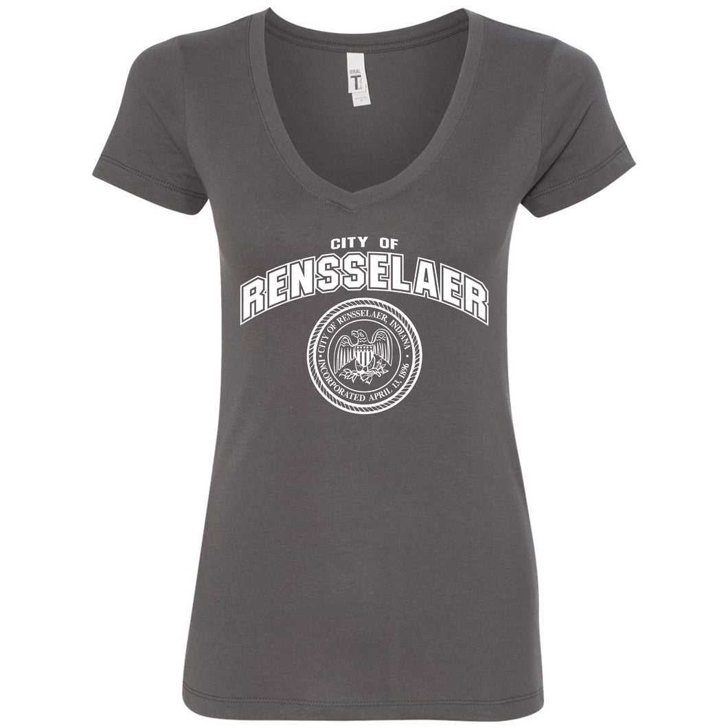 City of Renssealer Women's V-Neck T-Shirt