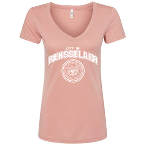 City of Renssealer Women's V-Neck T-Shirt