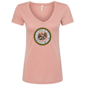 City of Renssealer Seal Women's V-Neck T-Shirt