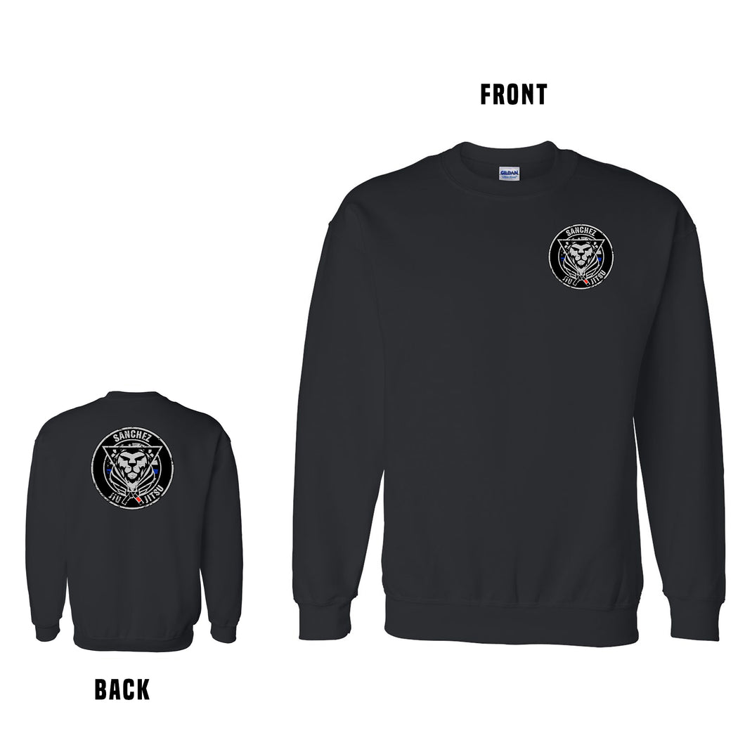 Sanchez Jiu Jitsu Crewneck Sweatshirt (Front & Back)