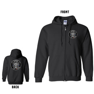 Sanchez Jiu Jitsu Full-Zip Hooded Sweatshirt (Front & Back)