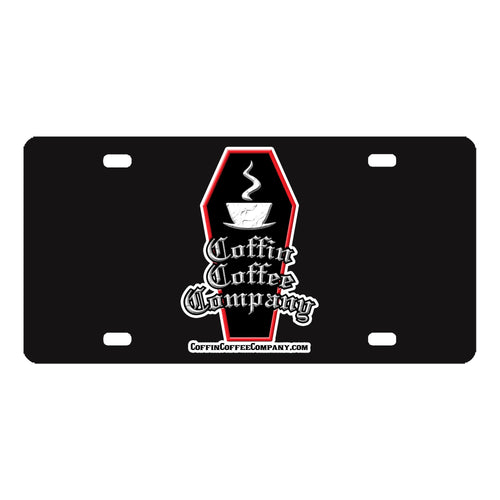 Coffin Coffee License Plate