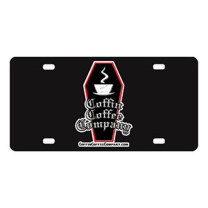 Coffin Coffee License Plate