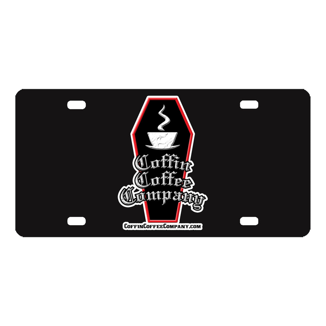 Coffin Coffee License Plate