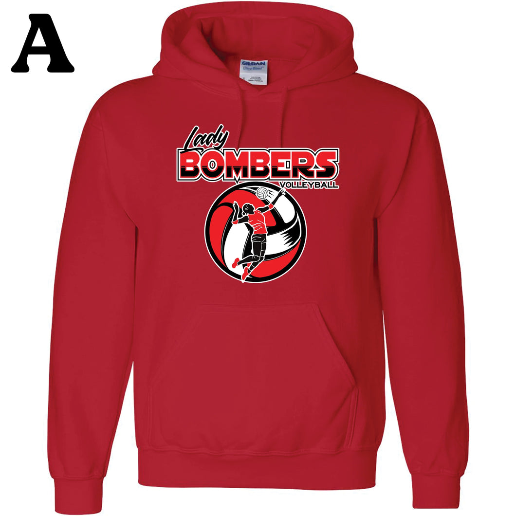 Lady Bomber Volleyball Hooded Sweatshirt