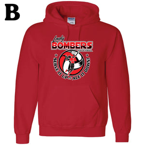 Lady Bomber Volleyball Hooded Sweatshirt