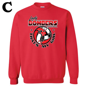Lady Bomber Volleyball Crewneck Sweatshirt