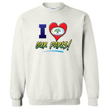 I Love Our Parks Crewneck Sweatshirt
