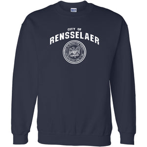 City of Rensselaer Seal Embroidered Crewneck Sweatshirt