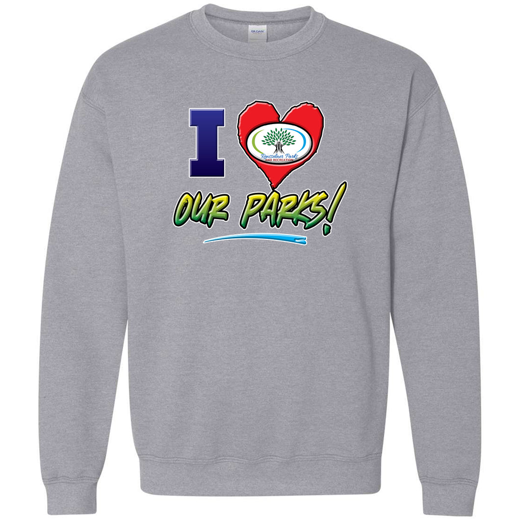 I Love Our Parks Crewneck Sweatshirt