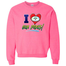I Love Our Parks Crewneck Sweatshirt