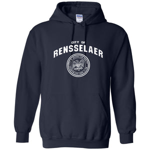City of Rensselaer Seal Embroidered Hooded Sweatshirt