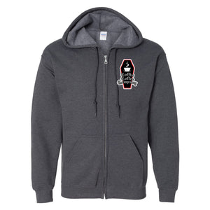 Coffin Coffee Full Zip Hooded Sweatshirt