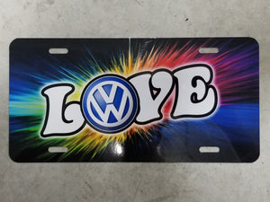 VW Love License Plate