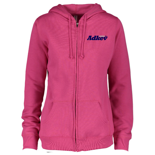 Adkev Ladies Full Zip Hooded Sweatshirt