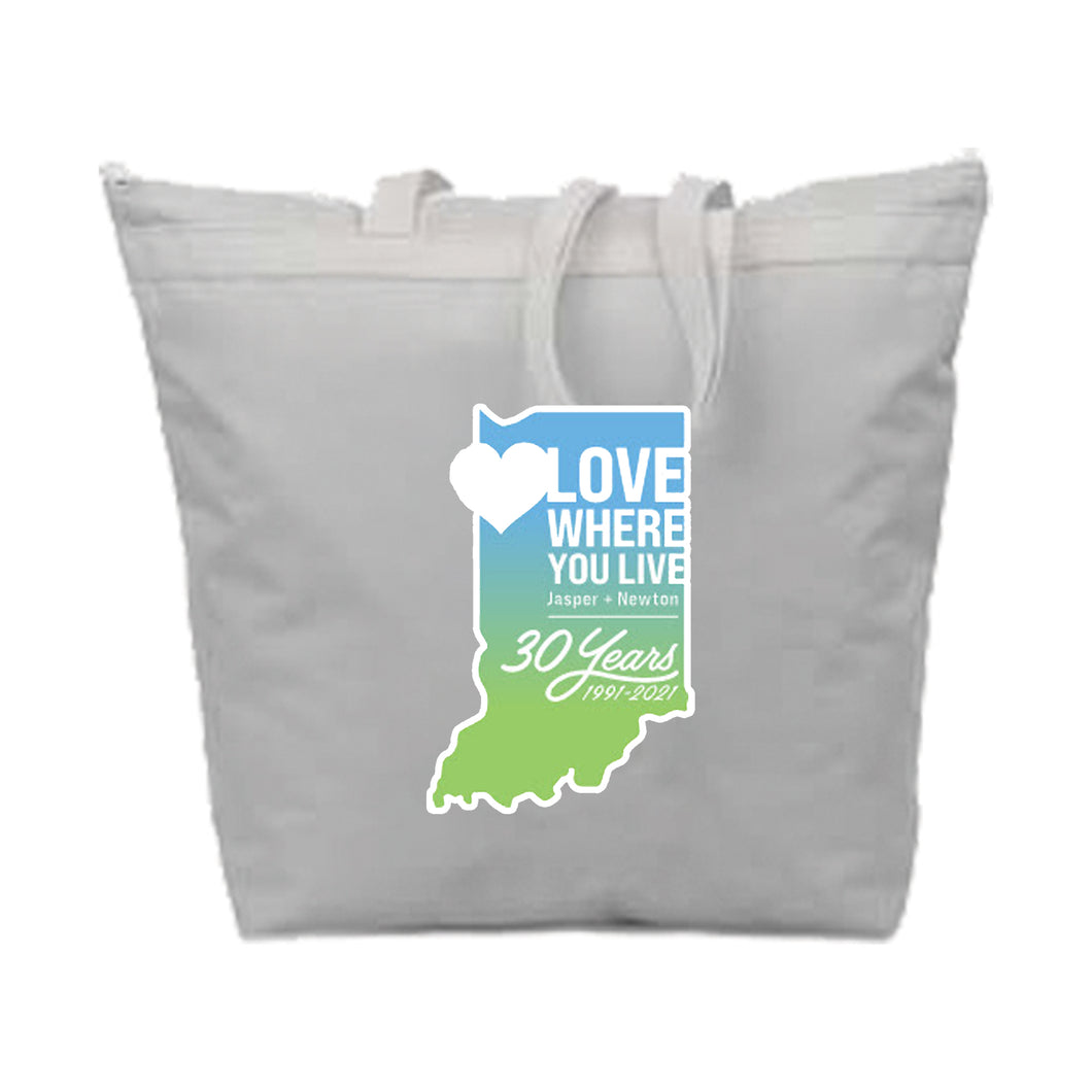Love Where You Live Tote Bag