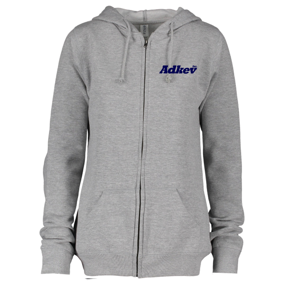 Adkev Ladies Full Zip Hooded Sweatshirt – Reinforcements Design