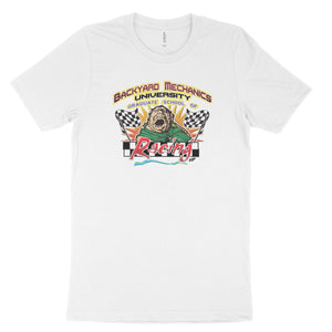 Backyard Mechanics University Racing T-shirt